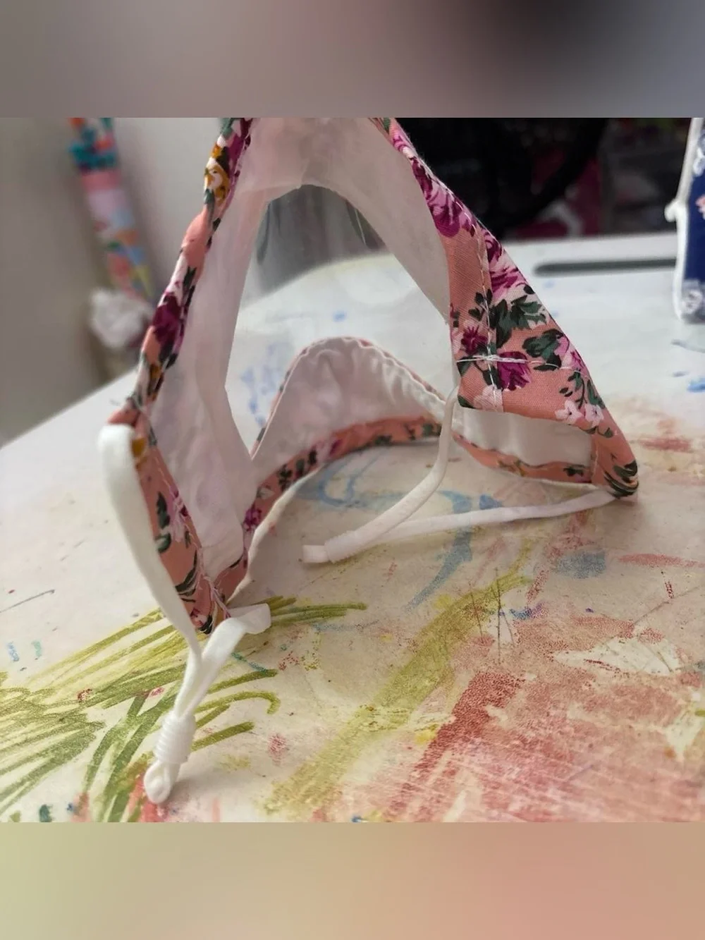 Floral Face Shield Mask